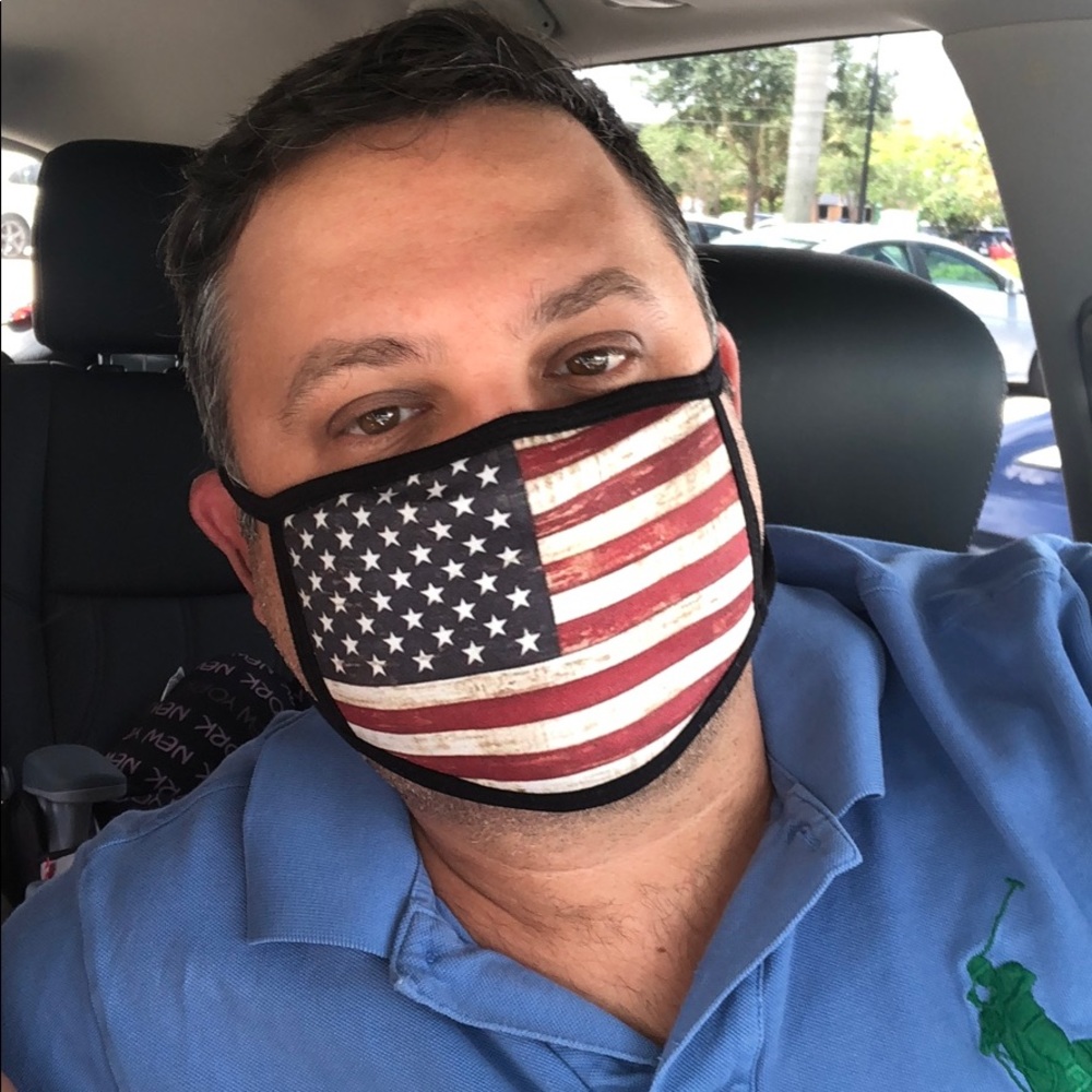 2 for $20! American Flag print face mask - Picture 3 of 11